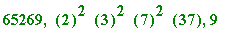 65269, ``(2)^2*``(3)^2*``(7)^2*``(37), 9